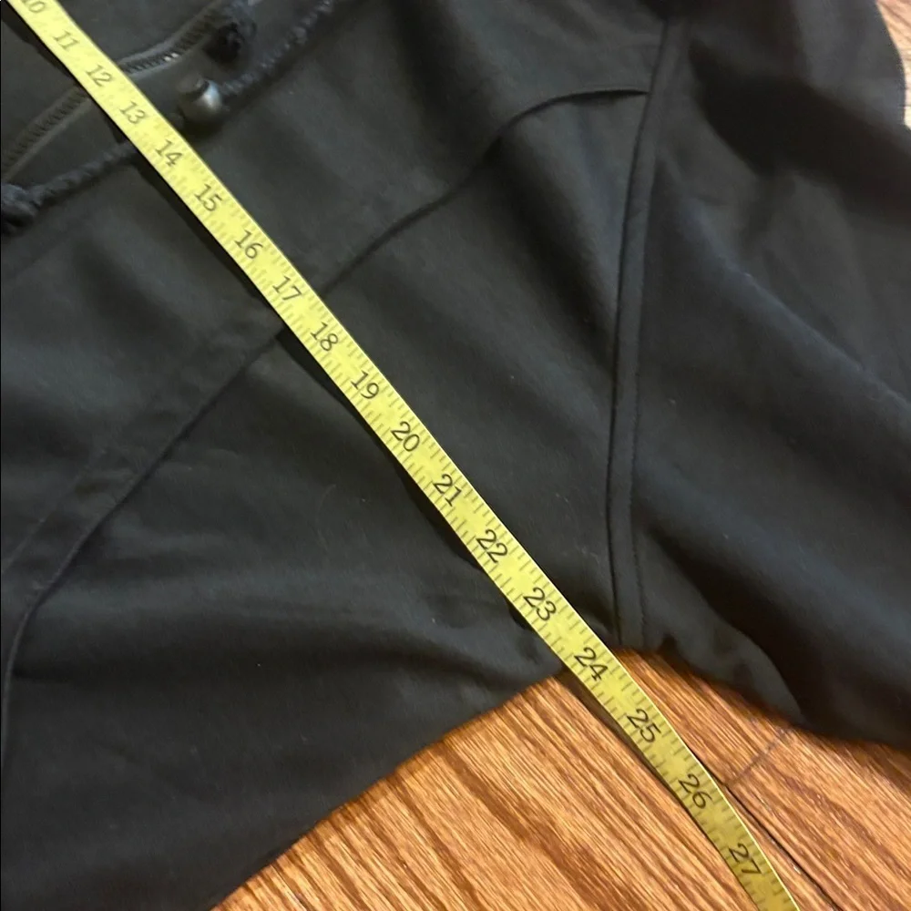H2H men’s casual Black zip up Hooded Jacket pockets draw string hood cotton XL